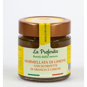 confettura di limone con scorzette di arancia e limone gr250